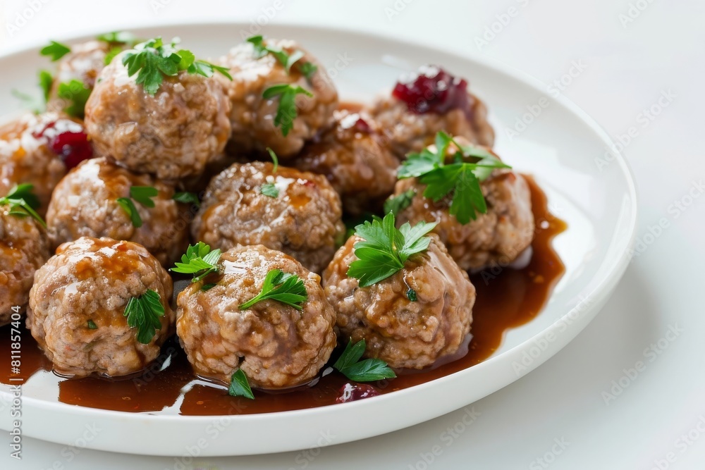 Almost-Famous Swedish Meatballs in Velvety Gravy with Lingonberry Jam Almost-Famous Swedish Meatballs in Velvety Gravy with Lingonberry Jam