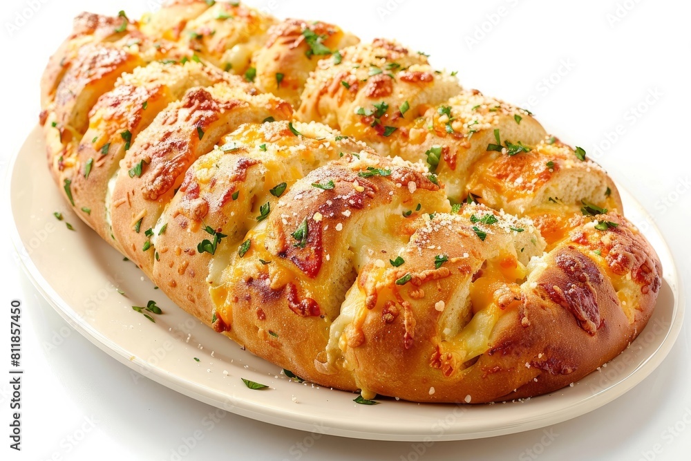 Scrumptious Stuffed Cheesy Bread with Garlic and Parsley Flavors