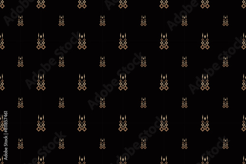 Beautiful vintage cross stitch traditional ethnic pattern.floral pixel art embroidery. Elegance background abstract Aztec beautiful seamless pattern for fabric,cloth,dress,carpet,curtain,sarong,batik.
