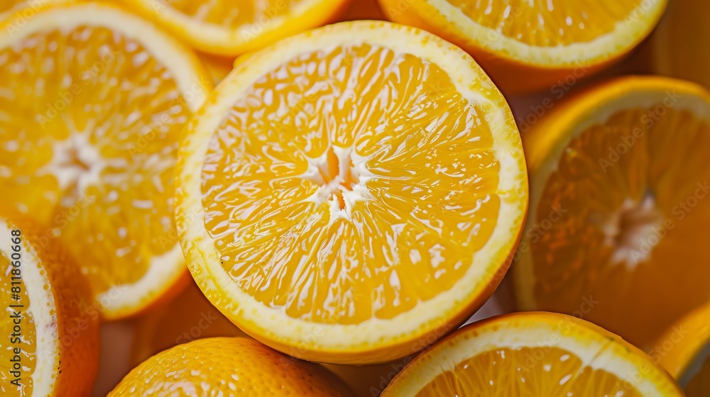 A close up of oranges. A close up of oranges.
