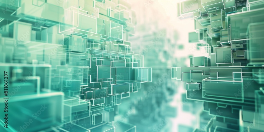 A visual representation of a futuristic cyber tunnel with digital data speeding towards a bright light at the end. A visual representation of a futuristic cyber tunnel with digital data speeding towards a bright light at the end.