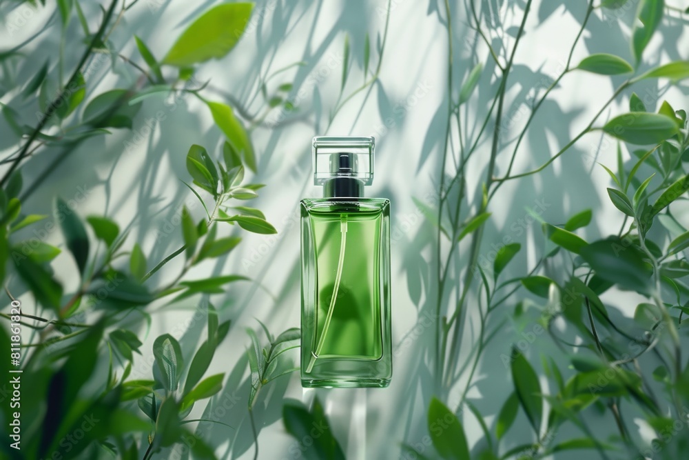 A luxury perfume bottle captures the essence of cherry blossom, combining zesty scent with fragrant blooms, clean aroma effects, botanical play, and subtle shadow spray A luxury perfume bottle captures the essence of cherry blossom, combining zesty scent with fragrant blooms, clean aroma effects, botanical play, and subtle shadow spray