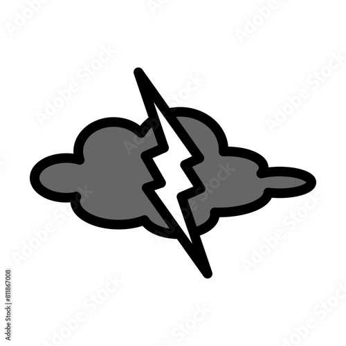 lightening Line Filled Icon Design