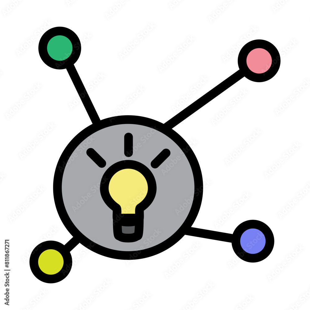 Interactive Learning Line Filled Icon Design Interactive Learning Line Filled Icon Design