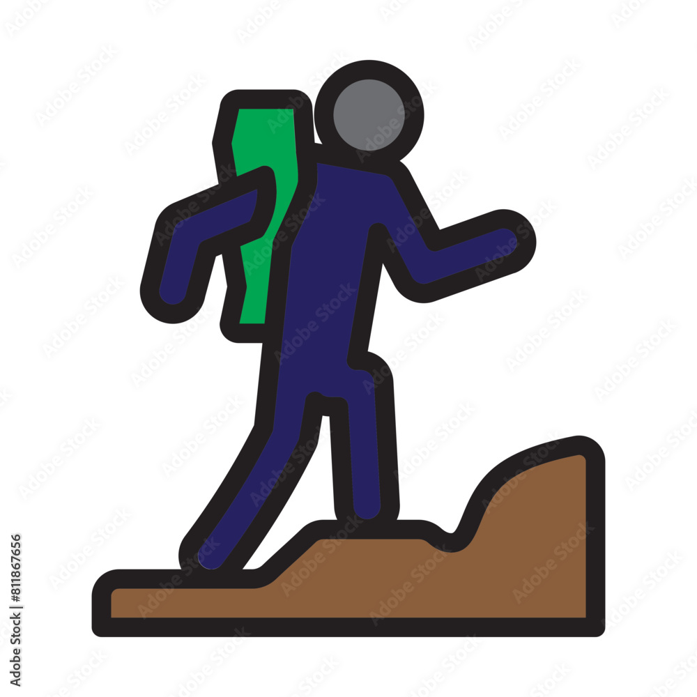 Adventure Travel Line Filled Icon Design Adventure Travel Line Filled Icon Design