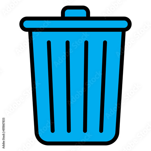 Delete Line Filled Icon Design 