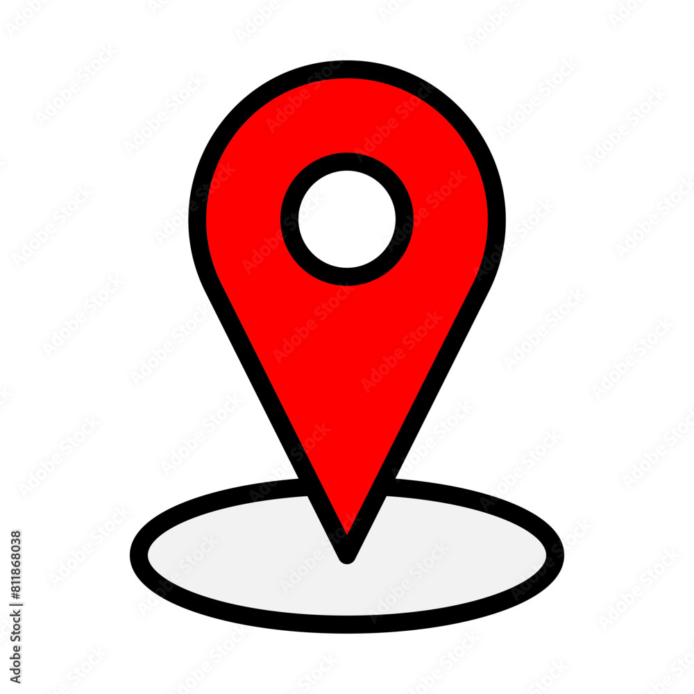 Location Line Filled Icon Design Location Line Filled Icon Design