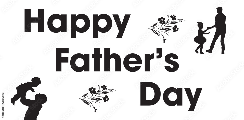 Happy Fathers Day bow tie typography banner. Father's day sale promotion calligraphy poster with doodle necktie and divider sketch line. Vector illustration Happy Fathers Day bow tie typography banner. Father's day sale promotion calligraphy poster with doodle necktie and divider sketch line. Vector illustration