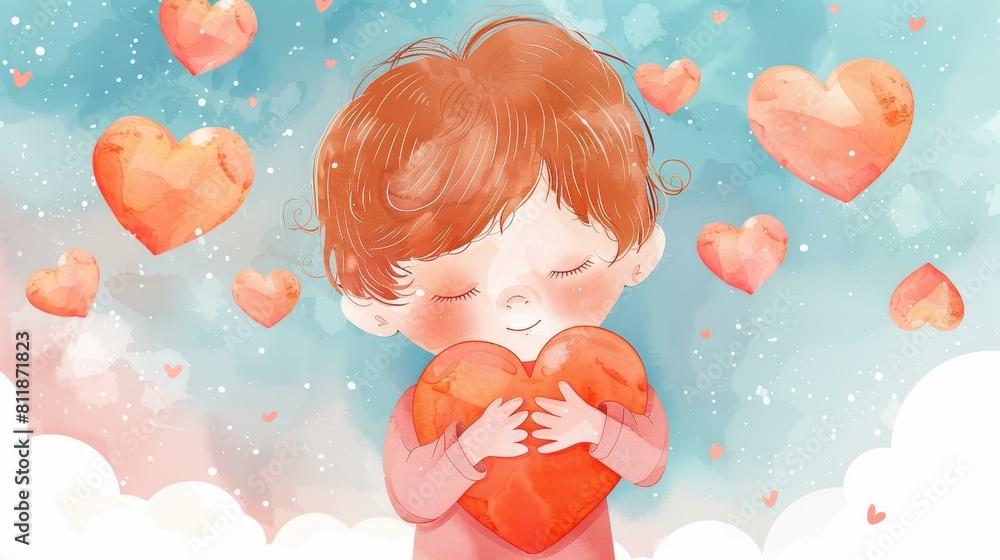 Child openly displays every emotion, wearing heart on sleeve, Ai Generated Child openly displays every emotion, wearing heart on sleeve, Ai Generated