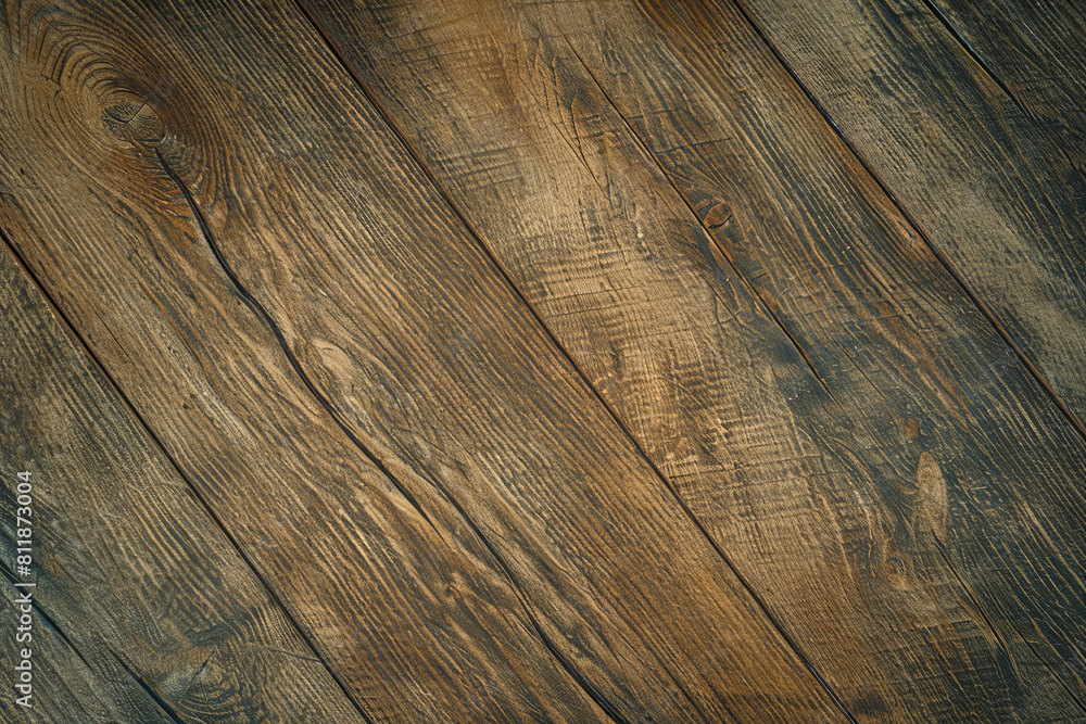 Fototapeta premium natural wood plank board timber wooden texture dark brown laminate tile floor