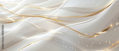 Luxury white background with golden lines and geometric shapes (kitchen glass)