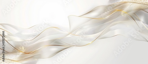 Luxury white background with golden lines and geometric shapes (kitchen glass)