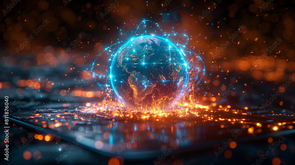 Glowing Earth Glowing Earth