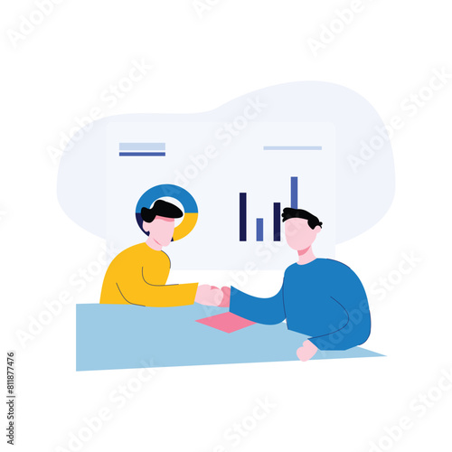 Teamwork and Collaboration Business Iluustration