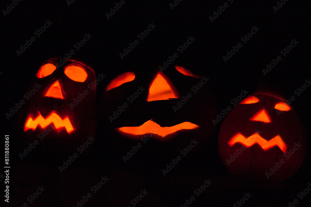 Jack-o-lanterns. The symbol of Halloween. Jack-o-lanterns. The symbol of Halloween.