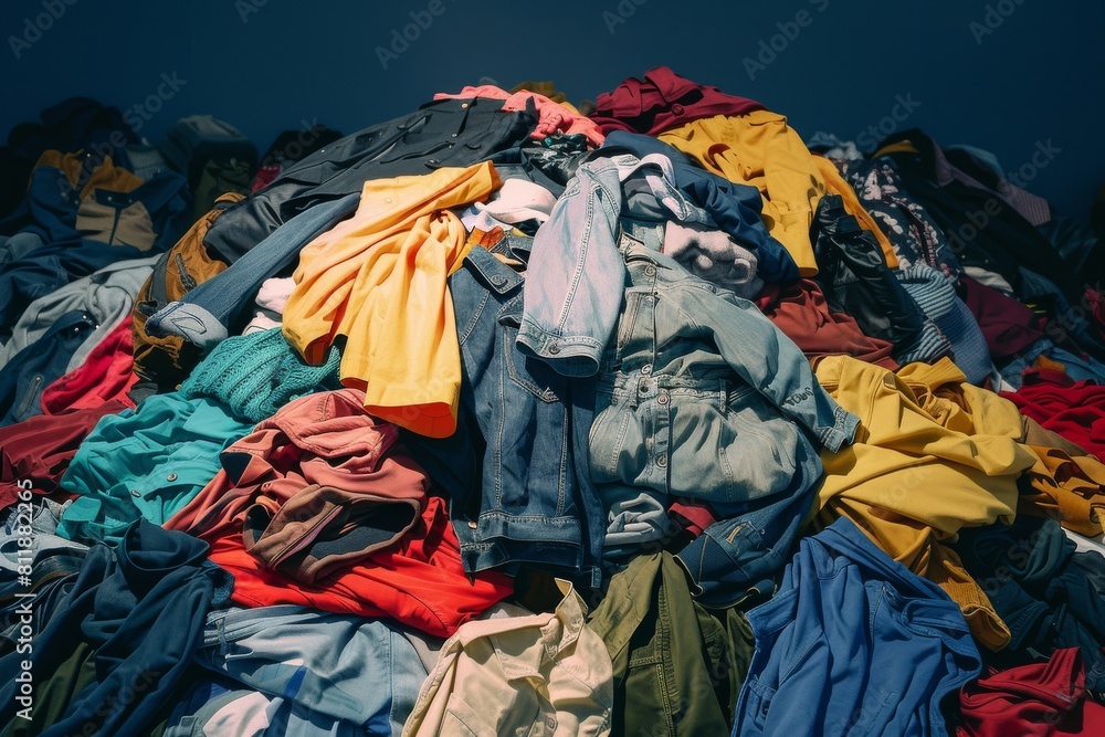 Fototapeta premium Fashion revolution: discover the latest trends in clothing during this massive clothing sale