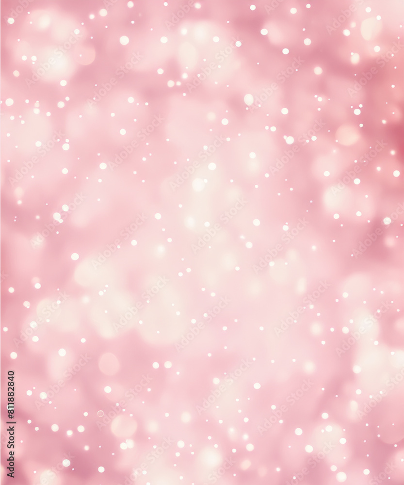 Abstract pink bokeh with snow, Christmas and new year theme background Abstract pink bokeh with snow, Christmas and new year theme background