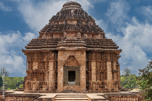 Exterior of the Sun temple in Konark, Odisha, India, Asia