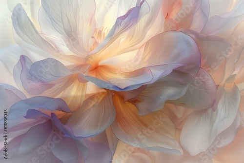 Close-up of a beautiful flower with soft petals. © SprintZz