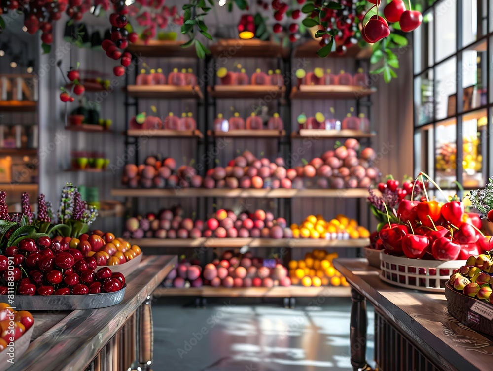 A store with lots of fruit and vegetables.