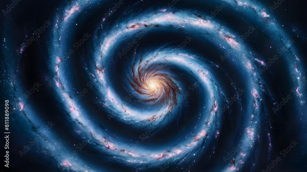 Spiral galaxy swirling in deep space Spiral galaxy swirling in deep space