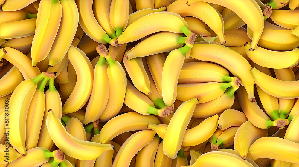 Abundance of Bananas in Vibrant Pattern Abundance of Bananas in Vibrant Pattern