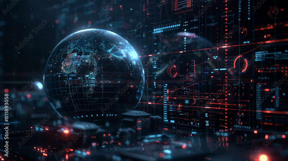 3D technology Earth 3D technology Earth