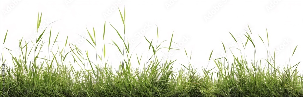 green grass isolated on white background for backdrop green grass isolated on white background for backdrop