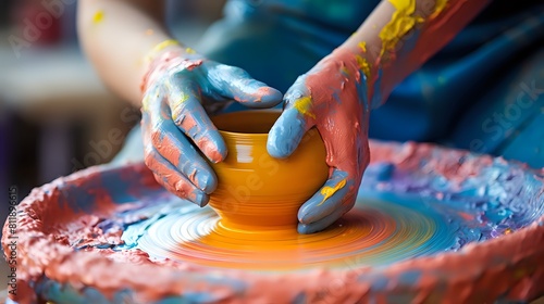 The beauty of creating something from nothing the art of pottery photo