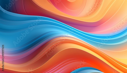  Beautiful abstract colorful 3d wavy background, Modern abstract background with colorful