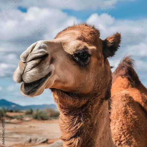 portrait of a camel - Generative AI © mdbhraju76