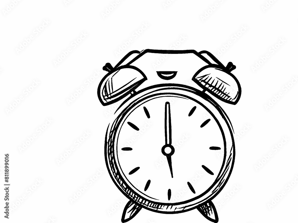 alarm clock isolated on white background alarm clock isolated on white background