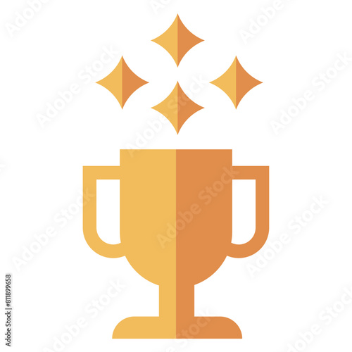 gold trophy cup icon