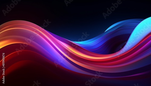  Beautiful abstract colorful 3d wavy background, Modern abstract background with colorful © ArtWorld