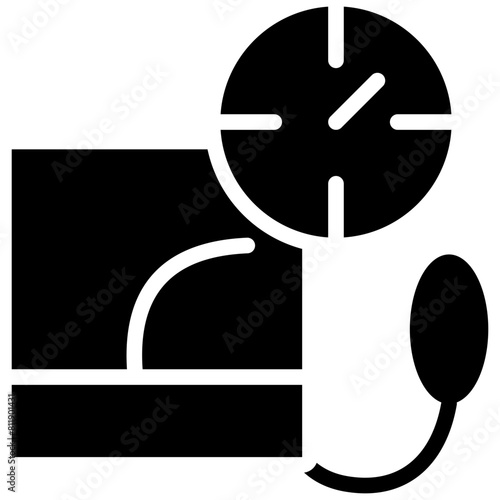 sphygmomanometer solid icon