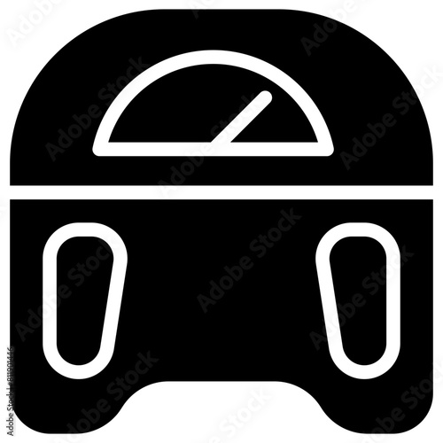 weighing scale solid icon