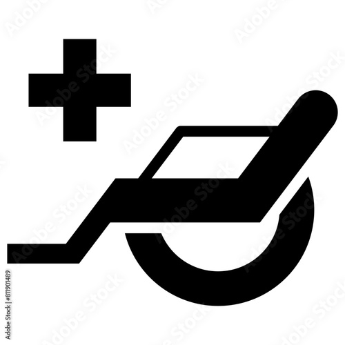 wheel chair solid icon