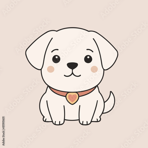 Vector illustration of a playful Dog for preschoolers' storytime