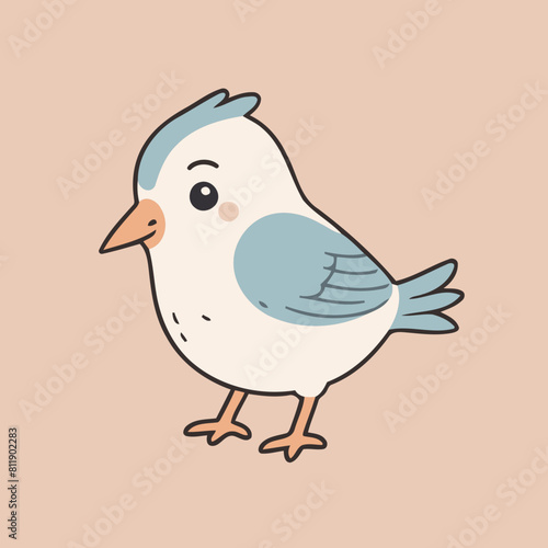 Vector illustration of a playful Bird for preschoolers' storytime