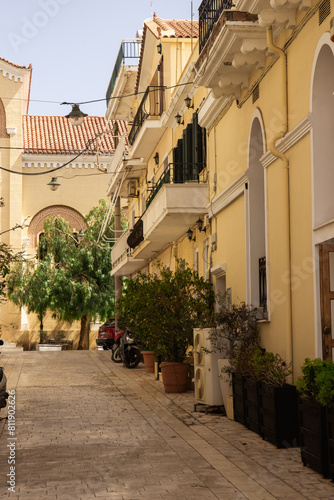 Fototapeta Naklejka Na Ścianę i Meble -  street in the greek old town on the Zakynthos
