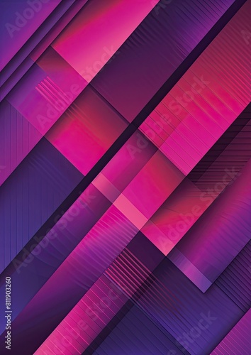 Craft a visually appealing and abstractly elegant design with diagonal purple accents against a cool magenta background photo