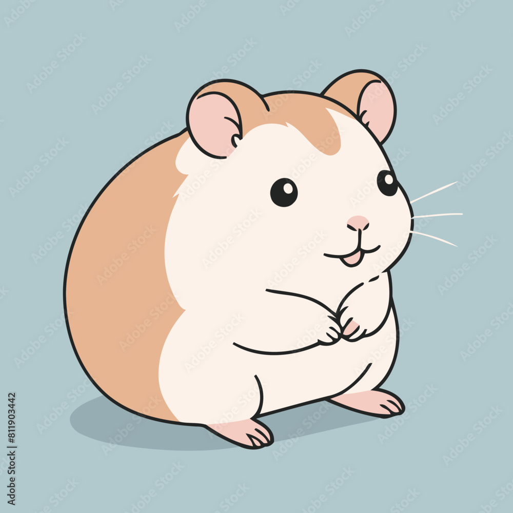 Cute Hamster for early readers' adventure books vector illustration Cute Hamster for early readers' adventure books vector illustration