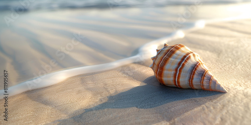 seashell on the beach #811905657