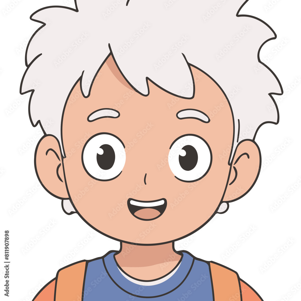 Cute vector illustration of a Expressions for toddlers' playful adventures Cute vector illustration of a Expressions for toddlers' playful adventures