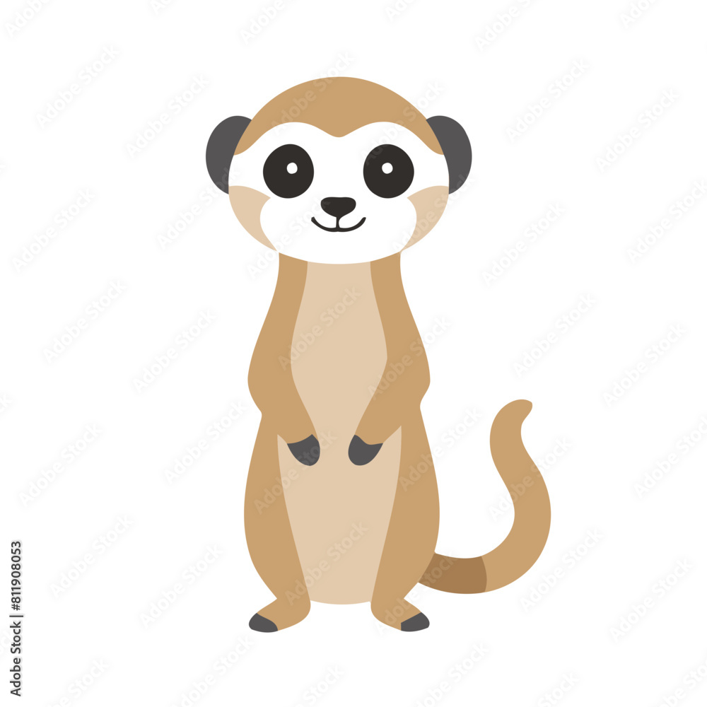 Obraz premium Cute vector illustration of a Animal for toddlers' playful adventures