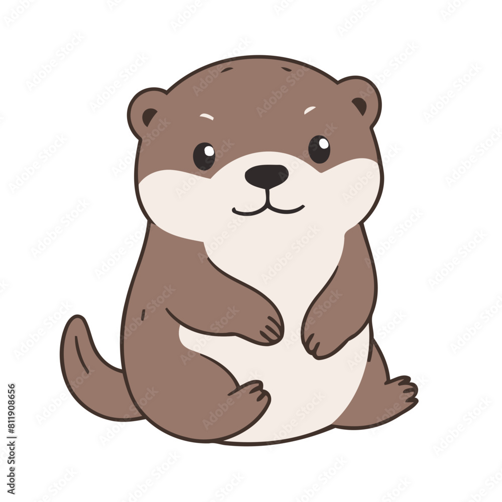 Obraz premium Vector illustration of a cute Animal for children