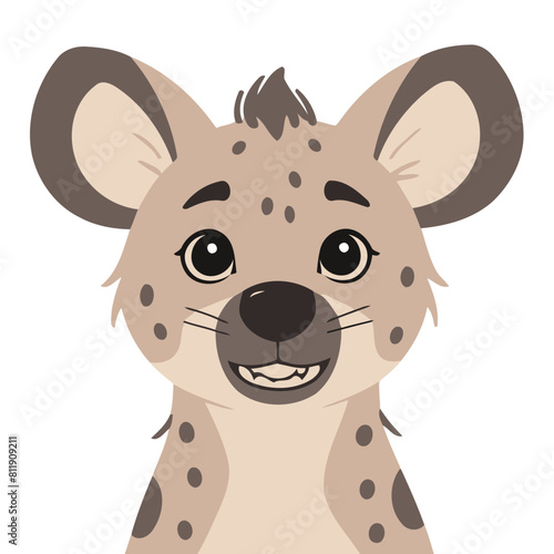 Cute Hyena vector illustration for preschoolers' learning moments