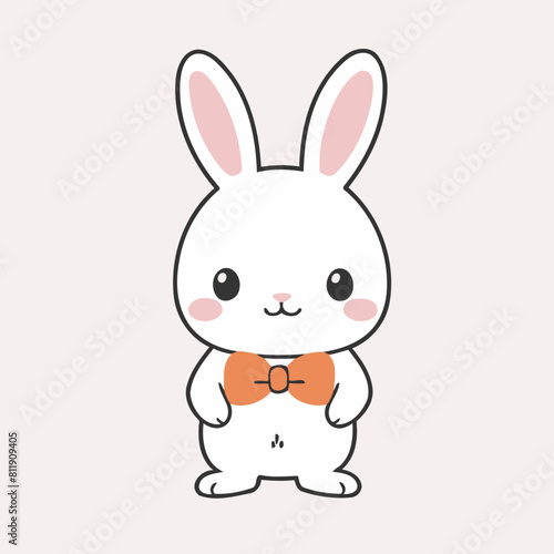 Vector illustration of a sweet Rabbit for youngsters' imaginative journeys