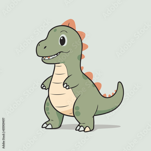 Cute Dino for children vector illustration