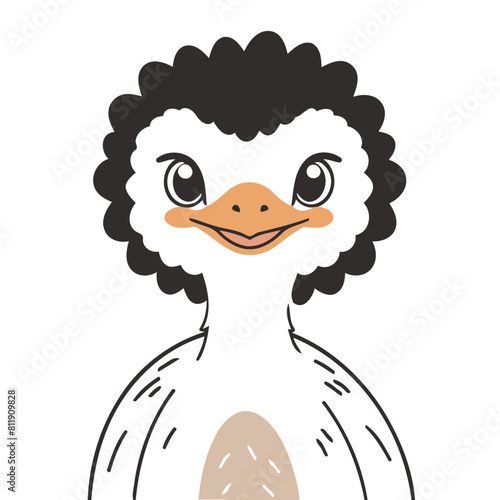 Vector illustration of a delightful Animal for early readers' enjoyment